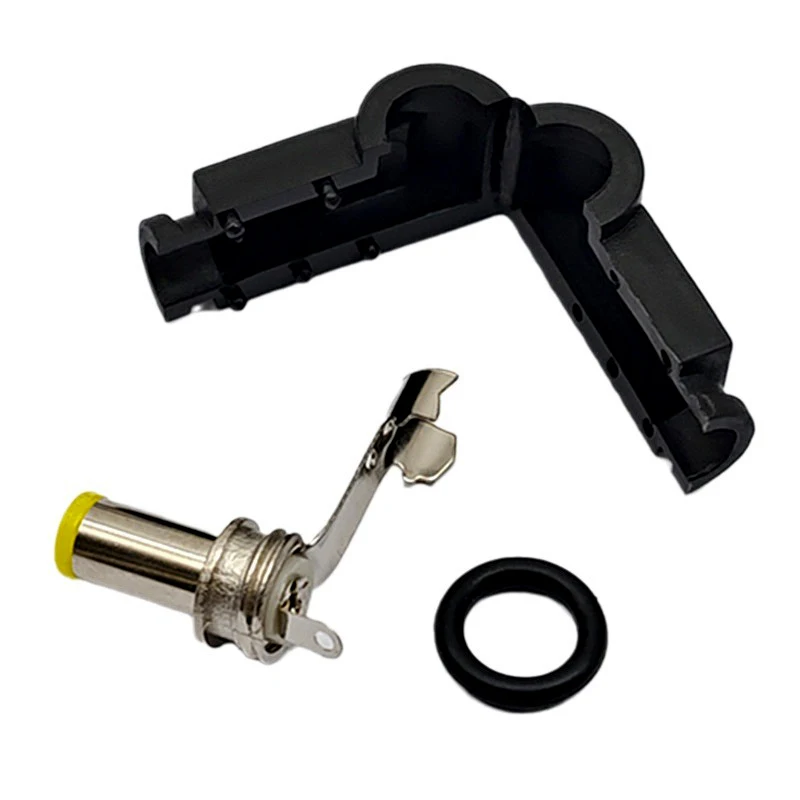 Enchufe CC codo de 90 grados 5,5*2,1mm conjunto de cableado de enchufe de alimentación CC 5,5*2,5mm tipo de cable de soldadura 2,5*0,7/3,5*1,35/4,0*1,7/4,8*1,7 - imagen 5