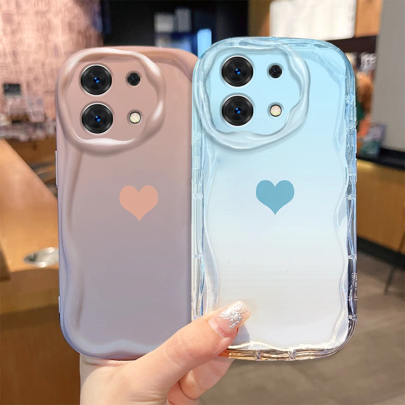 Funda ondulada con patrón de amor para Xiaomi Redmi Note 13 13C 12 12C Pro Plus Turbo 12S 11 11S 11A 10 Prime 9 9C 4G 5G, funda de silicona suave - imagen 2