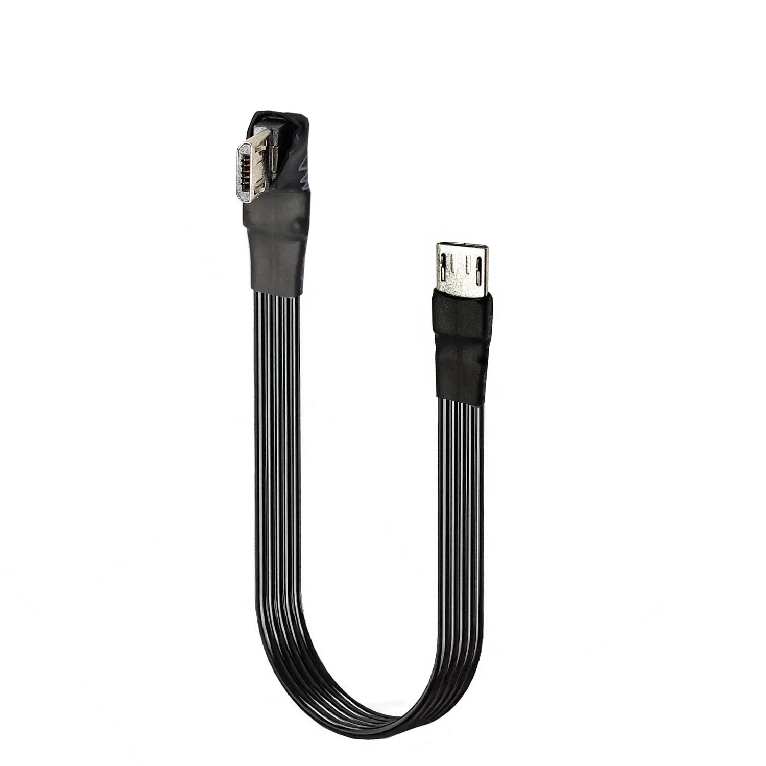 5CM 10CM 50CM 90 grados Micro USB2.0 5 pines arriba, abajo, izquierda y derecha en ángulo macho a macho a conector de Cable de extensión enchufe adaptador - imagen 5