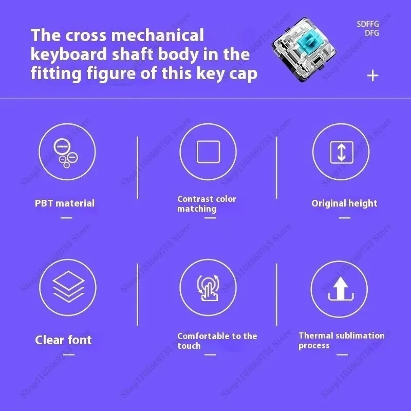 130 teclas/juego Pokemon Poké Ball Keycap Chreey altura PBT sublimación Teclado mecánico personalizar DIY lado translúcido regalo - imagen 5
