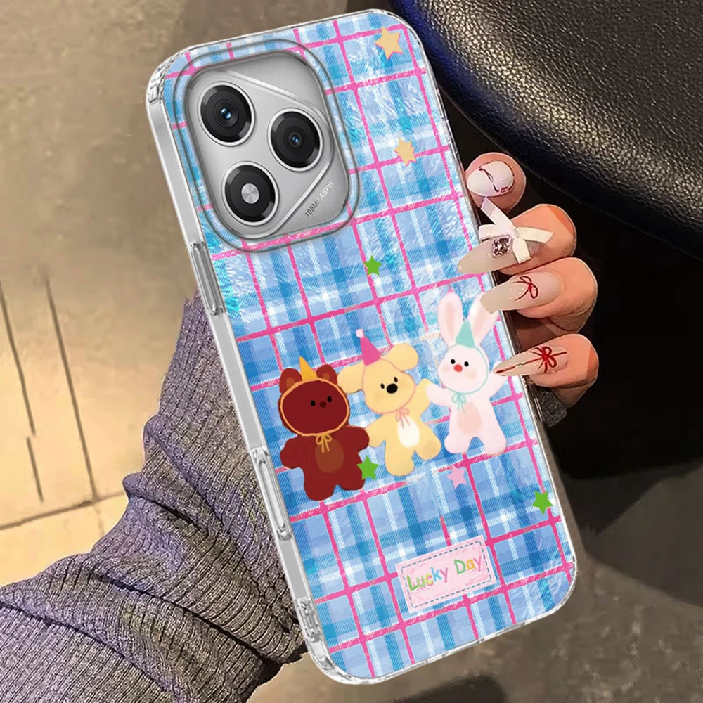 Para Honor 400 200 Pro 70 Migic6 7 5 Lite 90 Smart X9a X9c X9b X8b X8c X7c X8a X7b X6b Girl Pink Little Rabbit funda de teléfono - imagen 5