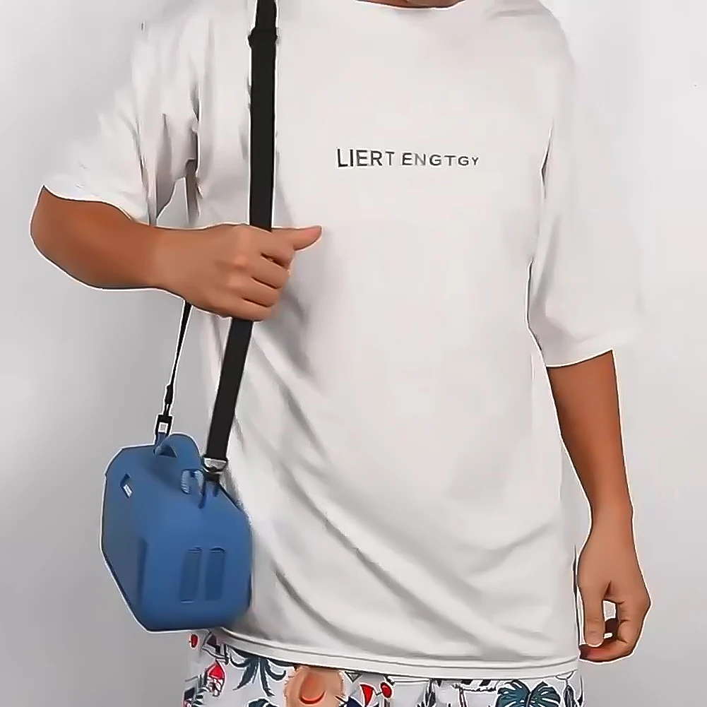 Funda de silicona a prueba de golpes, Estuche de transporte de viaje con correa para el hombro, bolsa para altavoz Bose SoundLink Max - imagen 4