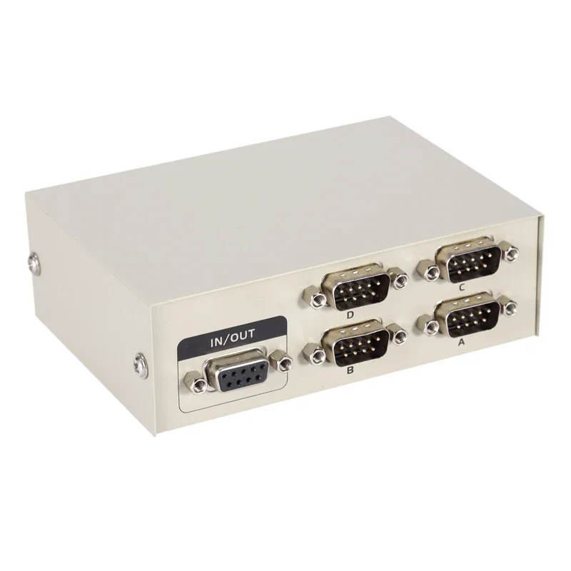 Conmutador DB9 RS232 de 4 puertos, consola de dispositivo COM serie, controlador Selector para compartir impresora 232-4 - imagen 2