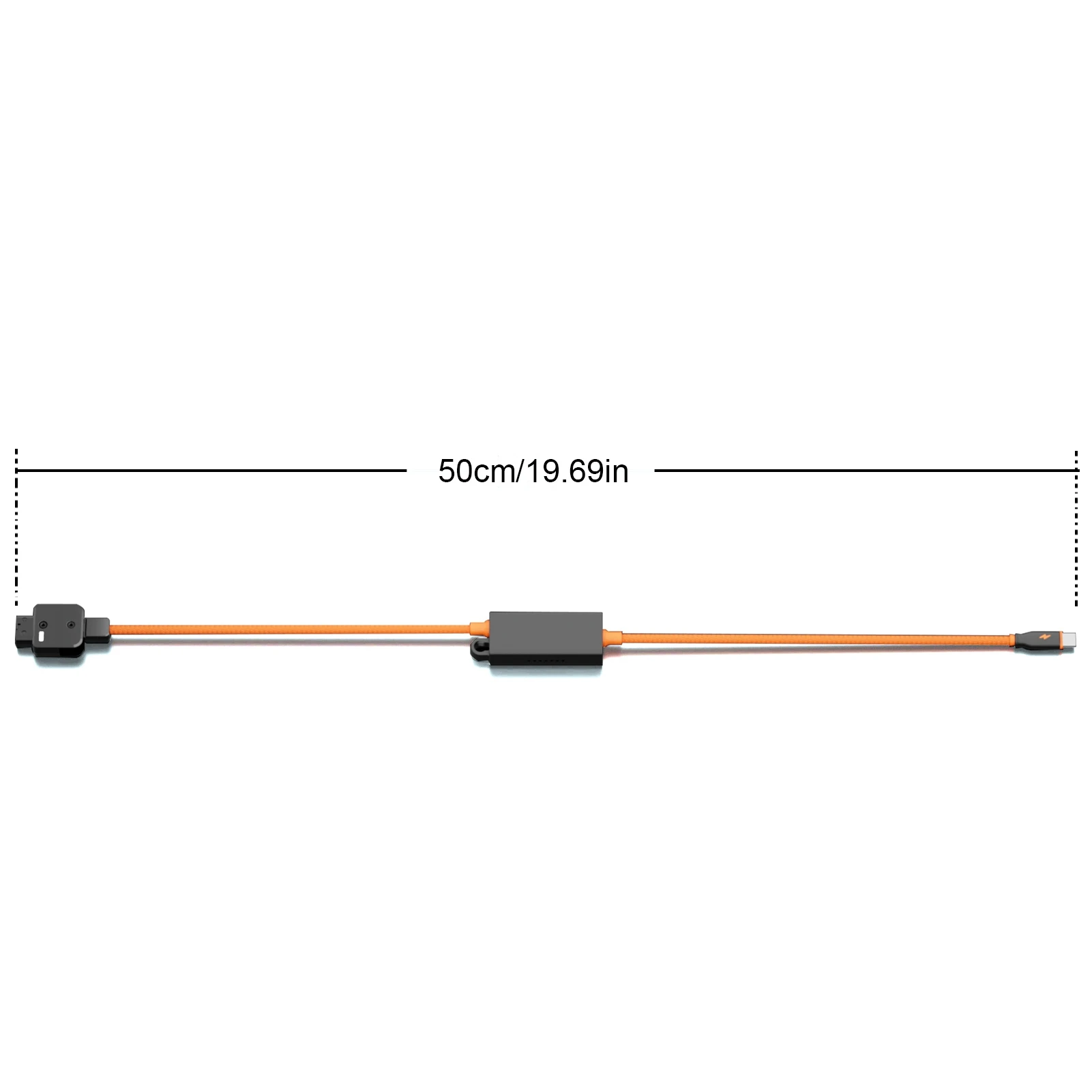 Cable de alimentación DTAP a USB C para cámara Cable de alimentación trenzado DTAP a USB C 65W PD rápido para batería de montaje en V cámara teléfono - imagen 3