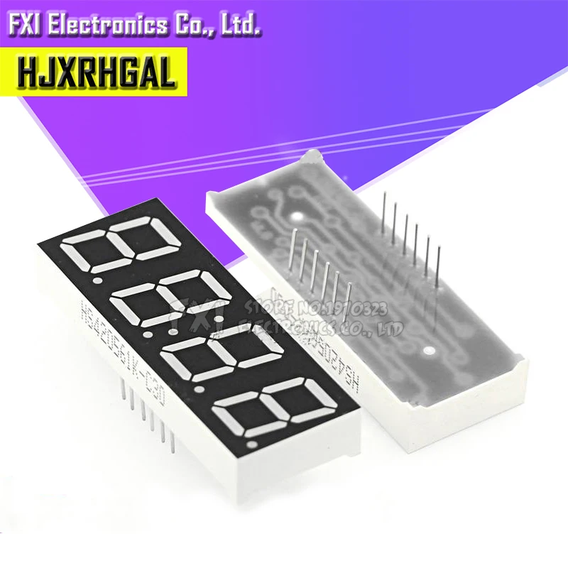 Tubo Digital de 5 piezas, segmento de cátodo común como rojo, 4 bits de tiempo, 0,56 pulgadas, 12 agujas, pantalla roja, HS420561K-C30 LED