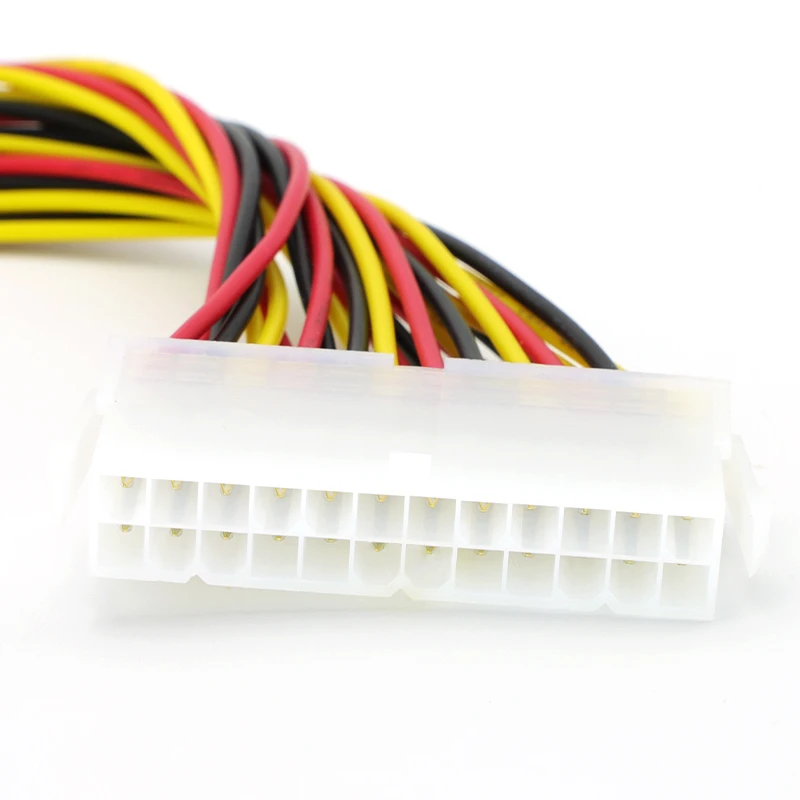 Cable de extensión de fuente de alimentación ATX de 24 pines macho a hembra de 30cm para PC interno PSU TW conector de Cable de alimentación fuente de alimentación - imagen 5