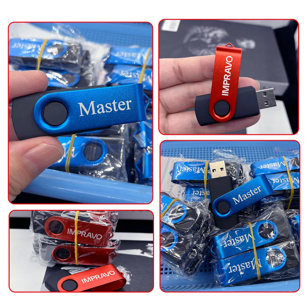 wholesale Paquete de 100 unidades flash USB Memory Stick Pendrive Thumb Drive Lote de 1 GB 2 GB 4 GB 8 GB 16 GB 32 GB 64 GB 128 GB Memoria Flash Disk - imagen 4