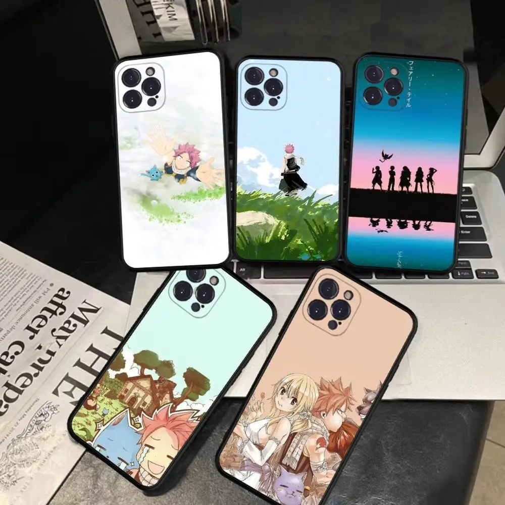 F-Fairy-funda de teléfono con cola en T para iPhone 16 15 14 13 12 Mini 11 Pro XS Max X XR SE 6 7 8 Plus, funda de silicona suave - imagen 2