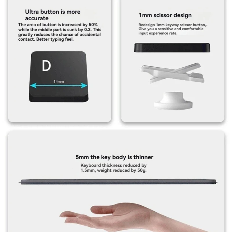 Adecuado para S9S10 SAMSUNG GALAXY tableta de 11 pulgadas cubierta de protección dividida magnética Bluetooth inalámbrico Miaokong teclado táctil regalo - imagen 3