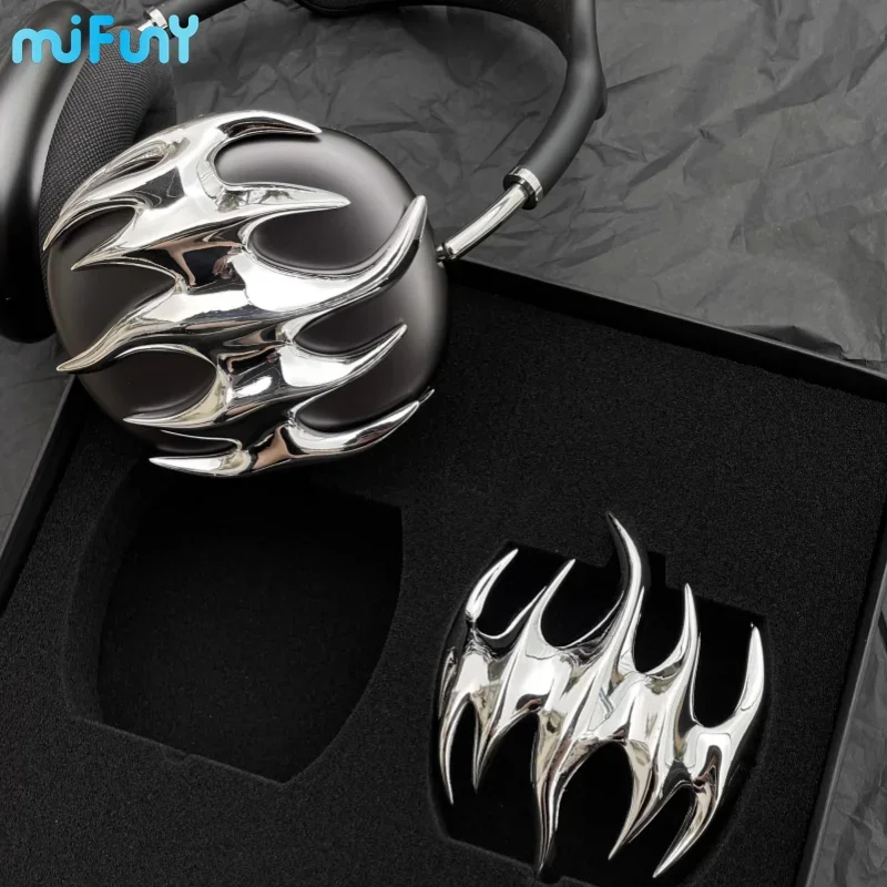 MiFuny-funda Airpods Max de llama blanca, fundas creativas de resina para auriculares, funda protectora para accesorios de auriculares, regalo Y2K - imagen 3