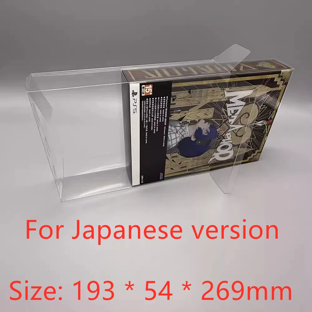 Protector de caja transparente para Metaphor: ReFantazio/Sony PlayStation 5, cajas de colección, almacenamiento TEP, carcasa de juego, estuche de exposición transparente