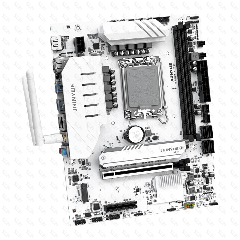 Juego de Cpu de placa base JGINYUE B760M con WIFI integrado 12-14th Core DDR4 3200MHz AX201 WIFI integrado compatible con combinación de juegos M.2 NVME - imagen 3