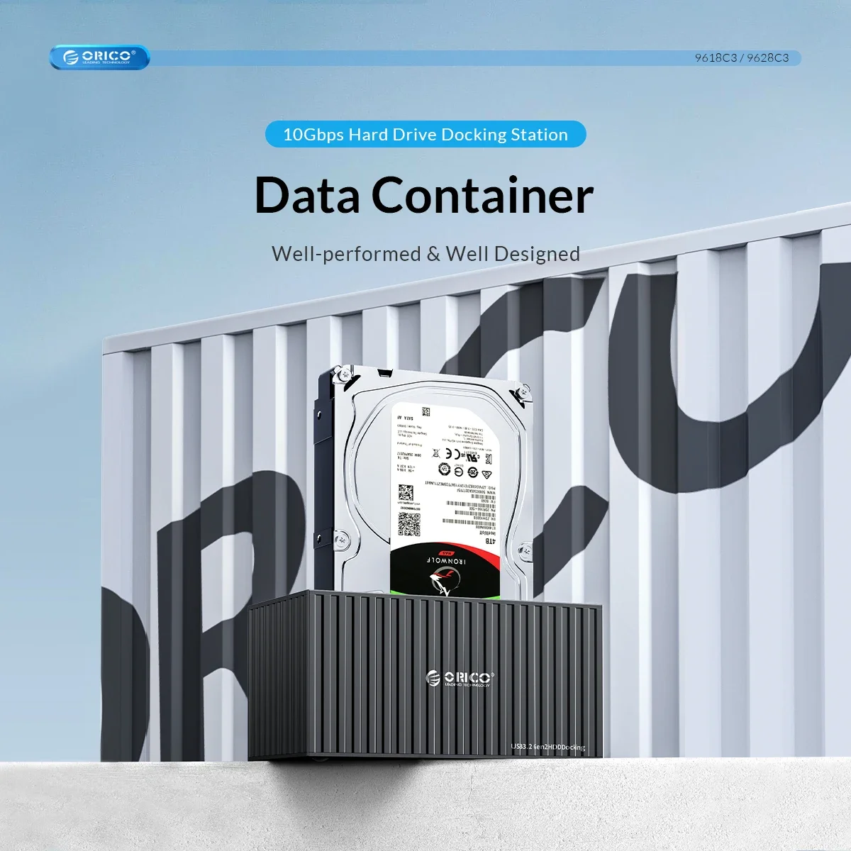 ORICO Dual Bay Caja de disco duro externo de 2,5/3,5 pulgadas Estación de acoplamiento de disco duro de 10 Gbps para caja HDD/SSD de 2,5" y 3,5" compatible con UASP - imagen 3