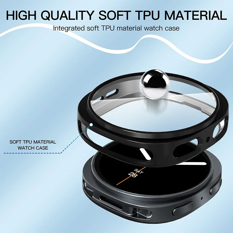 Mlanese Loop + funda para Samsung Galaxy Watch 8 40mm 44mm correa de reloj de Metal de acero inoxidable + cubierta de TPU accesorios de banda Galaxy Watch 8 - imagen 4