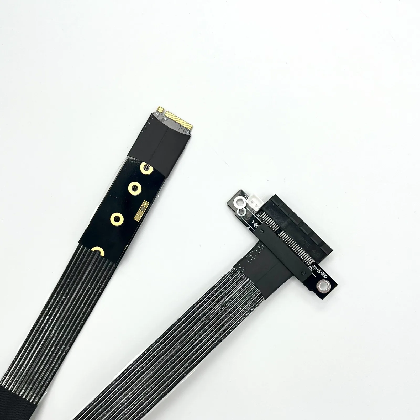 ADT-Link M.2 NVMe a PCIe 5,0 x4 Cable elevador de alta velocidad sin pérdidas Gen5 Cable plano Flexible PCI-E 5,0x4 SSD RAID LAN tarjetas de captura - imagen 4