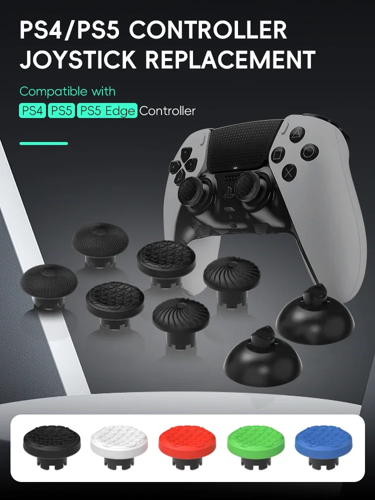 DATA FROG 8 Uds tapa de palanca de mando para PS4 PS5 Edge Elite controlador tapas de palanca de pulgar de repuesto para Joystick de la serie Xbox - imagen 3