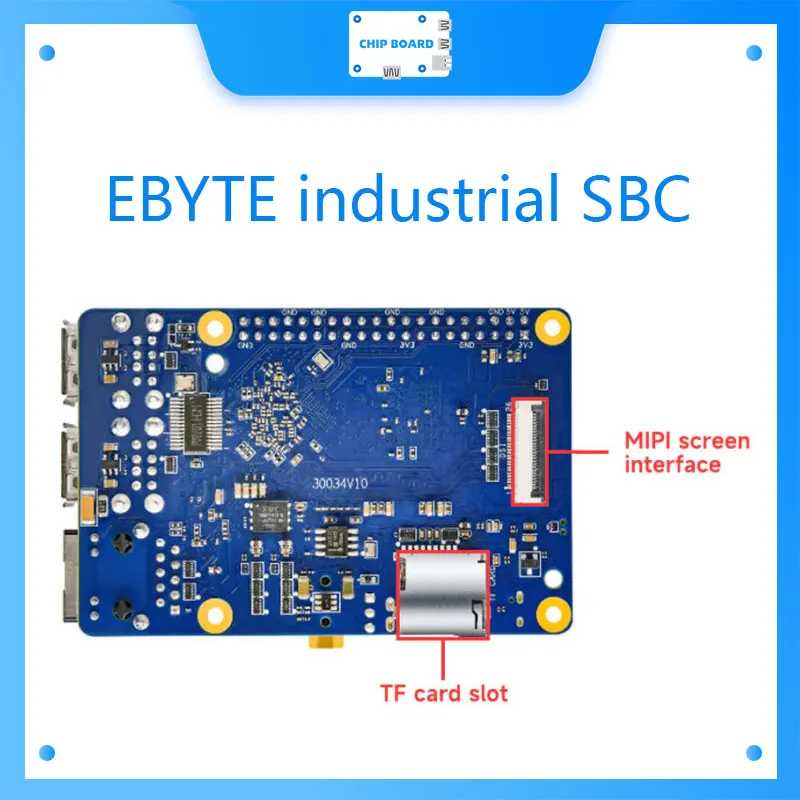 EBYTE A527/T527 SBC industrial: cámara dual 4K, IA, 4 GB de RAM, GPIO compatible con Pi - imagen 3