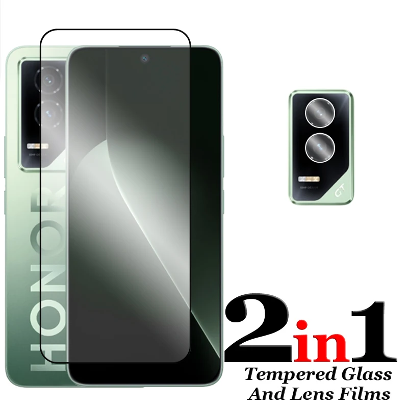 6 en 1 para Honor GT 5G vidrio para Honor GT Pro vidrio templado 2.5D cubierta completa pegamento HD Protector de pantalla para Honor GT 5G película de lente - imagen 4