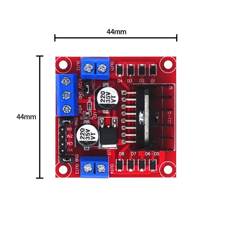 Módulo de placa controladora L298N, Motor paso a paso L298, Robot de coche inteligente, placa de pruebas Peltier de alta potencia - imagen 5