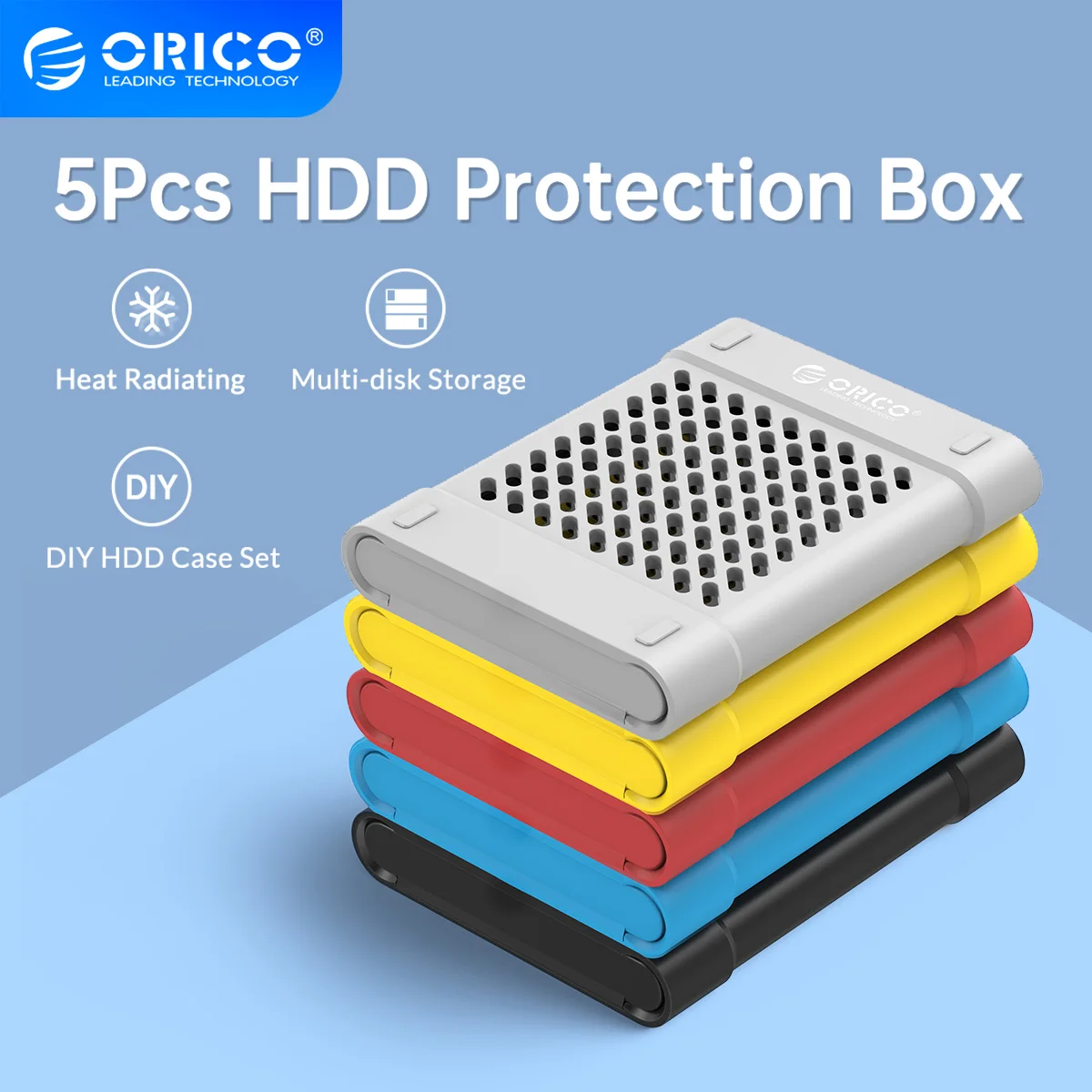 Funda protectora de silicona ORICO para disco duro SATA