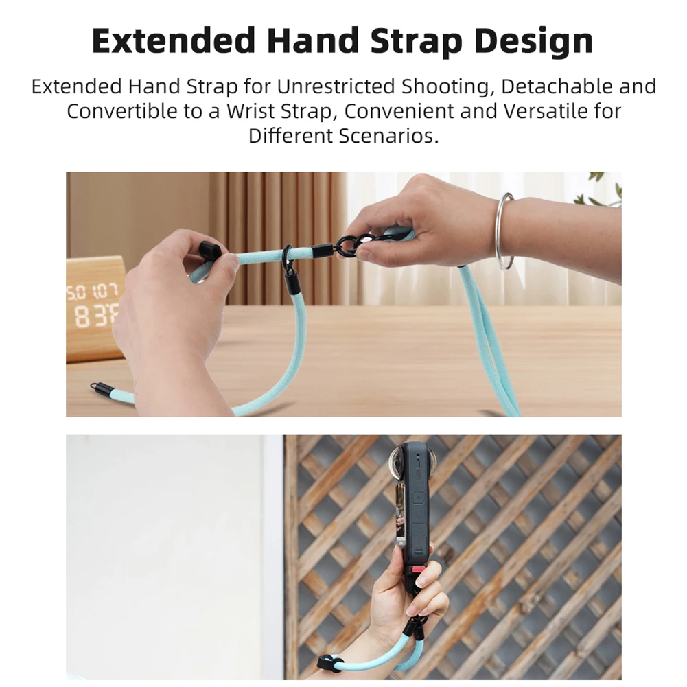 Cordón para cámara portátil, cuerda para cámara de acción antipérdida, cordón de transporte desmontable para cámara de viaje para DJI Action 5 Pro/Insta360 X5 X4 - imagen 5