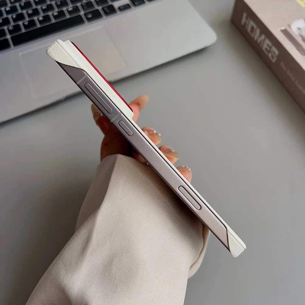 Para OPPO Find X9 Pro funda dura de PU con carga inalámbrica funda protectora trasera magnética delgada para OPPO Find X8 X8Pro carcasa de teléfono - imagen 3