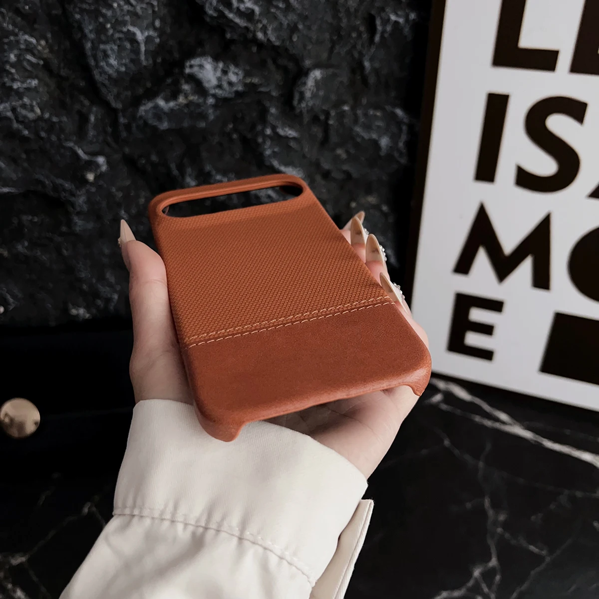 Funda magnética de cuero y tela para Google Pixel 10 9 8 Pro XL 8A, funda con imán de bloque de color para Fundas antigolpes Mag-safe Charge - imagen 4