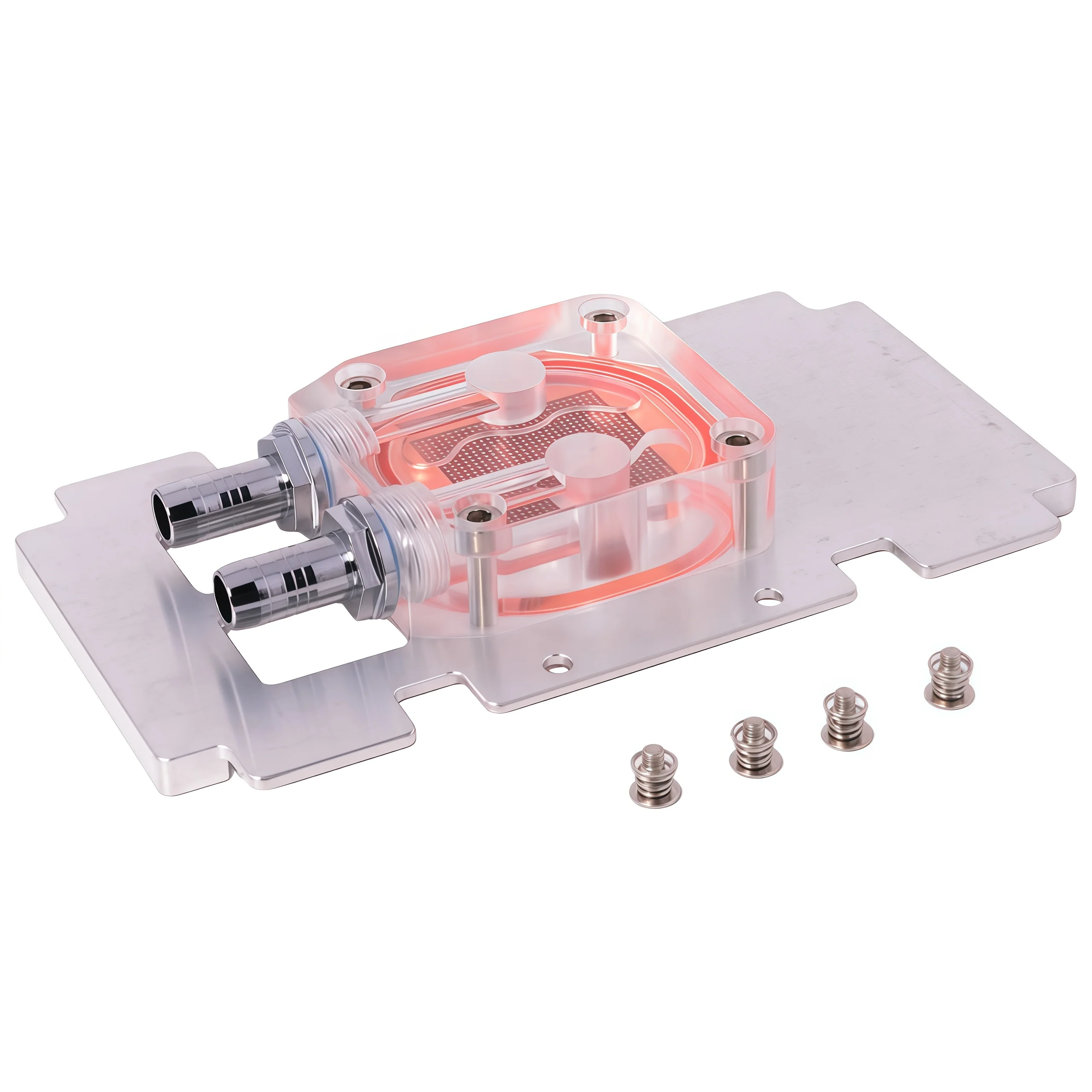 Bloque de refrigeración por agua GPU, enfriador de cobre de doble canal para tarjeta gráfica, radiador enfriador de agua para NVID V100 P100 A100-32G SXM2 - imagen 2