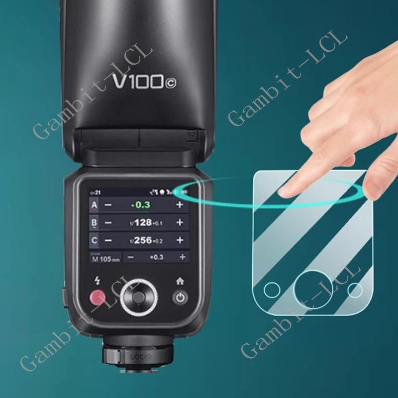 3 uds 9H HD vidrio templado para Godox iT30Pro iT30 Pro V480 X3 V100 V1 TT600 X XPro/XProII V350 TT350 película protectora de pantalla - imagen 2