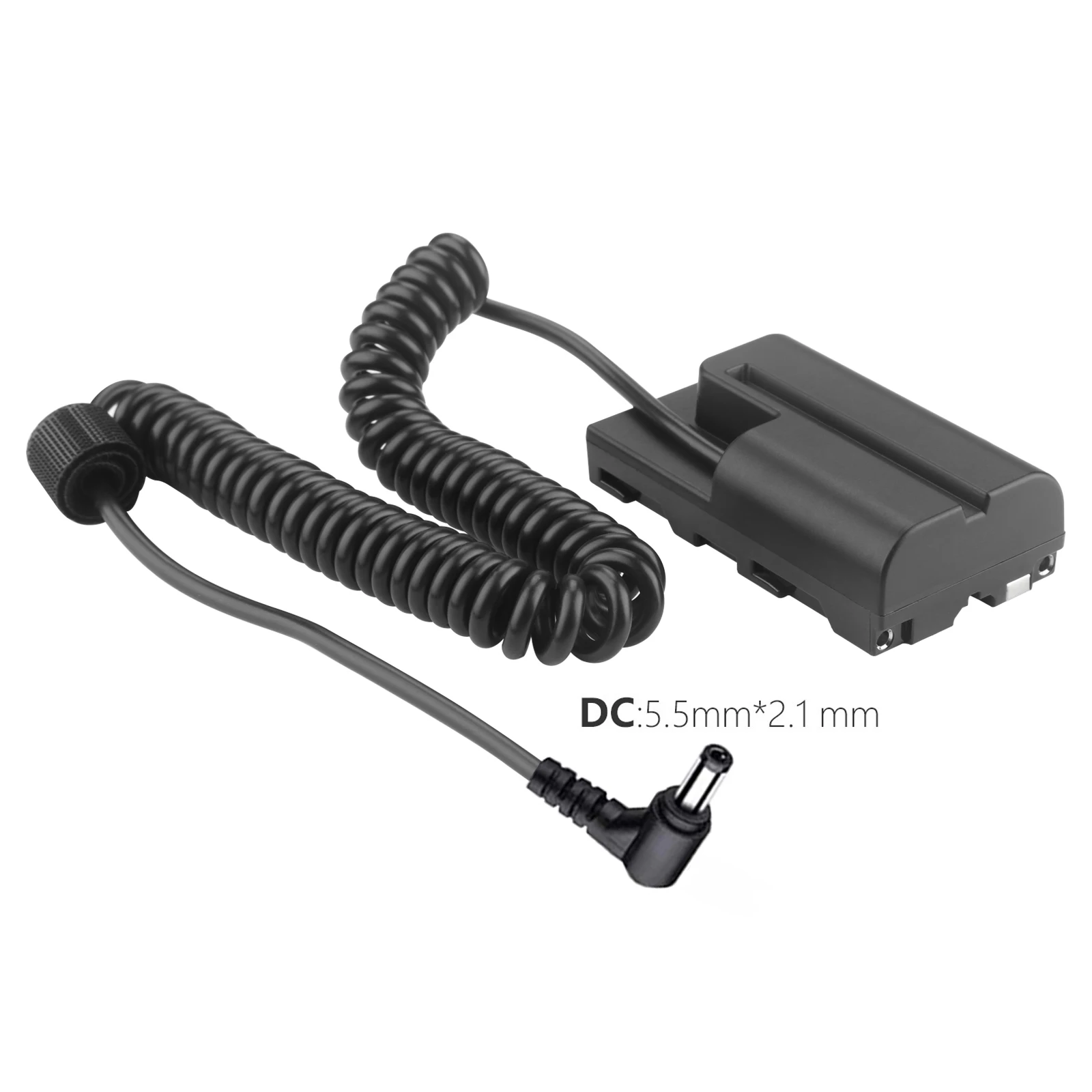 DC5521 a NP-F NP-F550 batería simulada adaptador de corriente CC para Sony NP-F Seires Monitor de potencia luz Led - imagen 2
