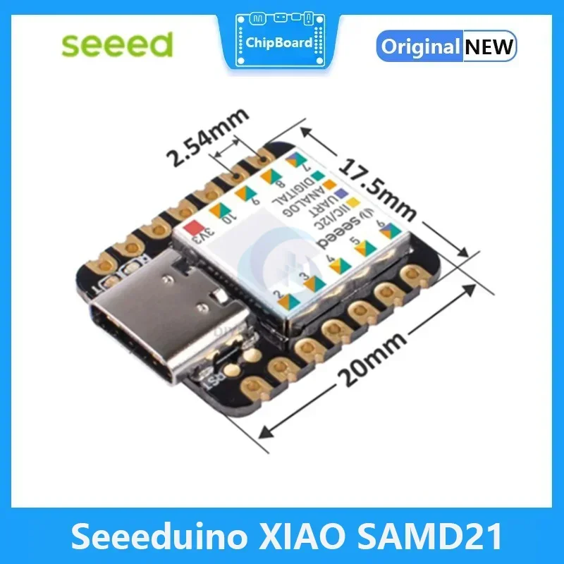 Interfaz Seeeduino XIAO SAMD21 Cortex M0 + Nano 48MHZ SPI I2C para herramienta de desarrollo de sistema Arduino IDE/IOT tipo c - imagen 2