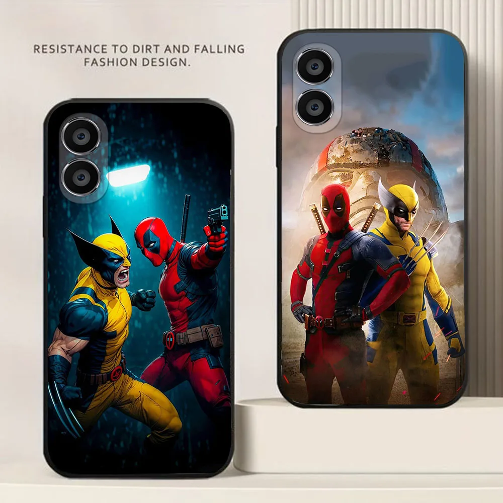 BD-23 Deadpool Hero funda negra para OPPO A80 A60 A40 A38 A57 A78 A96 A77 A17 A18 Find X3 Neo Lite Pro - imagen 4