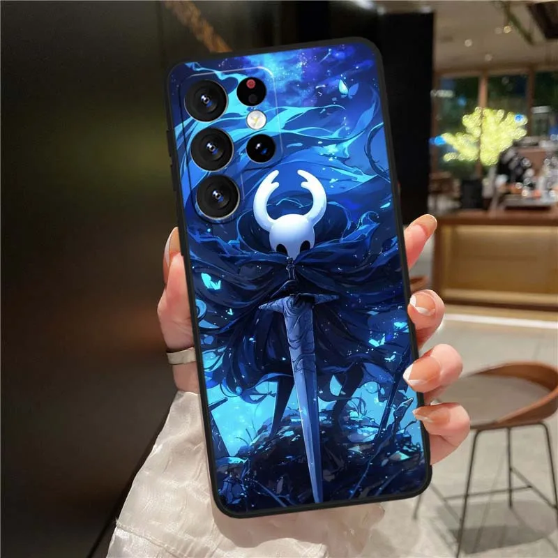 Funda de Caballero hueco de Anime para Samsung Galaxy Note 20 10 9 8 A24 A34 M13 M31 M32 M52 M62 Ultra Lite funda de teléfono negra - imagen 5