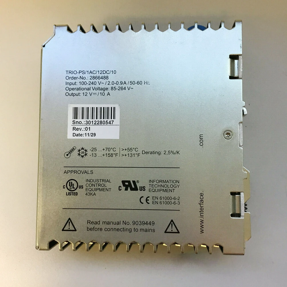 Nuevo TRIO-PS/1AC/12DC/10- 2866488 2866488   Para fuente de alimentación conmutada Phoenix TRIO POWER - imagen 5