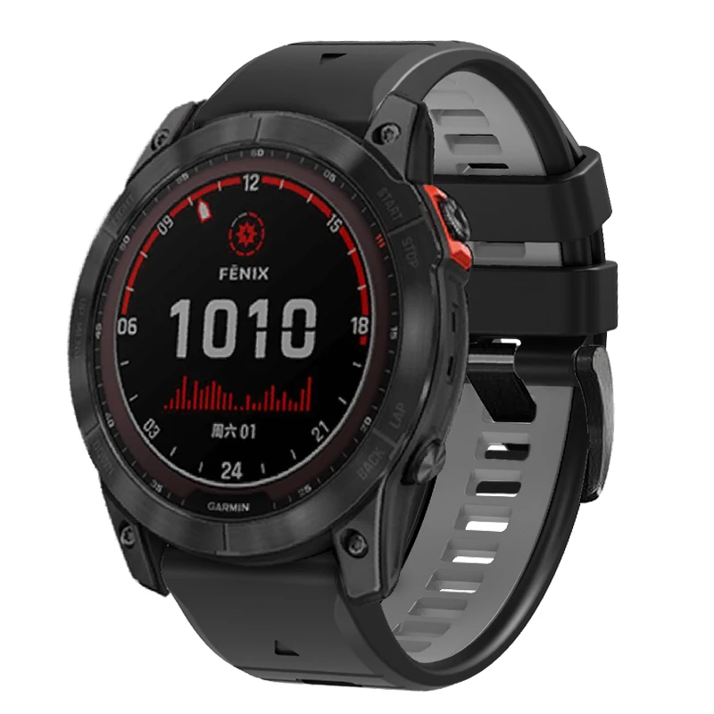Correa de reloj de silicona de 22 y 26MM para Garmin Fenix 7 7X 6X 6 Pro 5 5X Plus Epix Gen2 Enduro 2 pulsera de liberación rápida - imagen 5