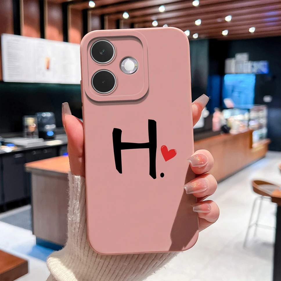 Para Oppo A5 Pro 4G 5G Funda de teléfono estilo Simple letra suave suave carcasa de silicona líquida para OppoA5Pro Funda antideslizante ligera - imagen 3