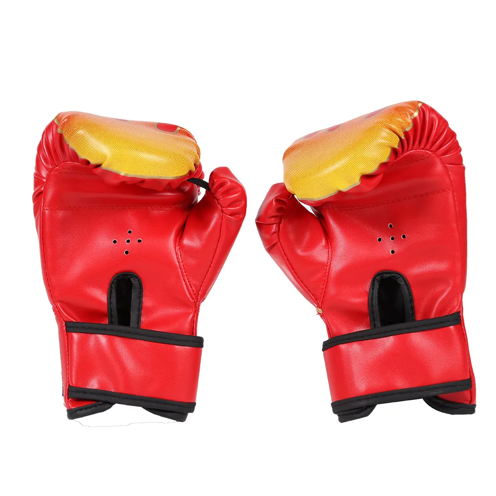 Guantes de boxeo para niños, guantes de entrenamiento de cuero PU, manoplas de lucha transpirables, guantes de Taekwondo para saco de boxeo, 2 uds. - imagen 4