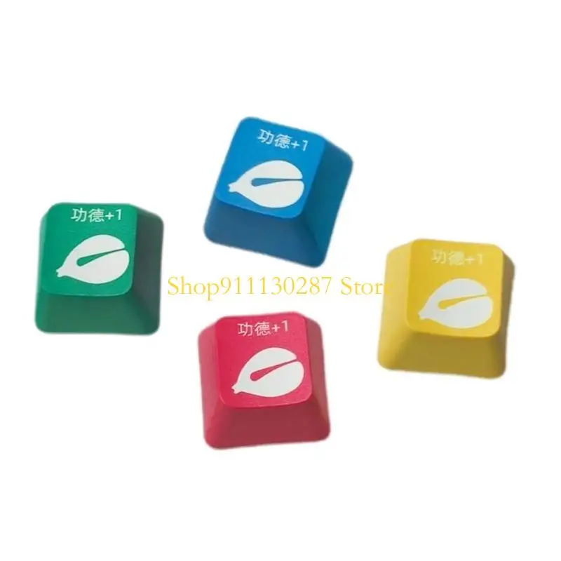 J1HC 4pcs Personalice las teclas ESC 12 mm PBT KeyCap para teclados mecánicos 4pcs - imagen 5
