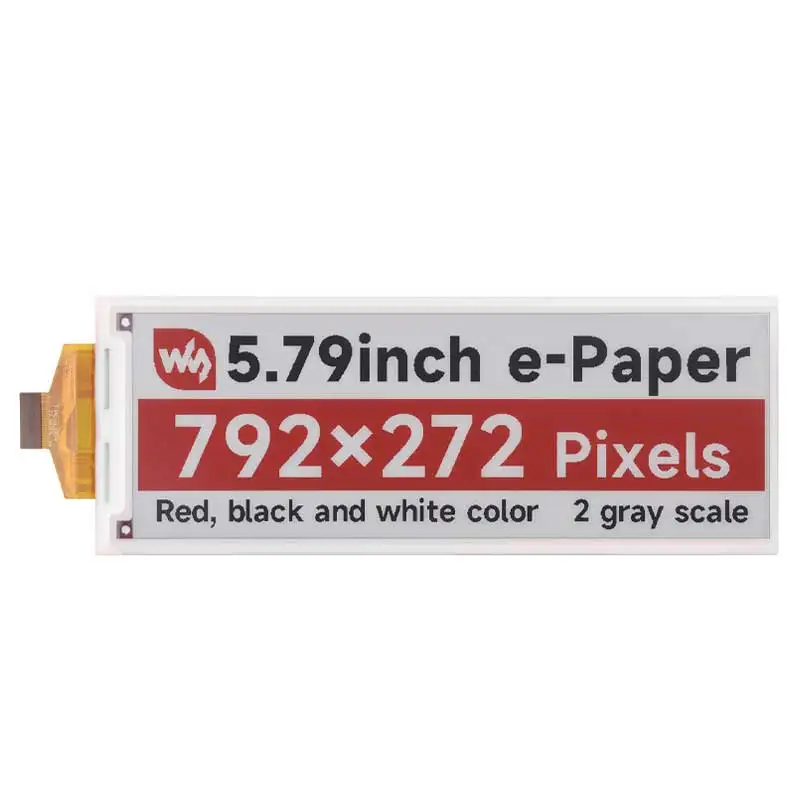 Tinta de papel electrónico de 5,79 pulgadas (B) pantalla roja-negra-blanca 792x272 para Arduino /Raspberry Pi /Jetson Nano/STM32 - imagen 3