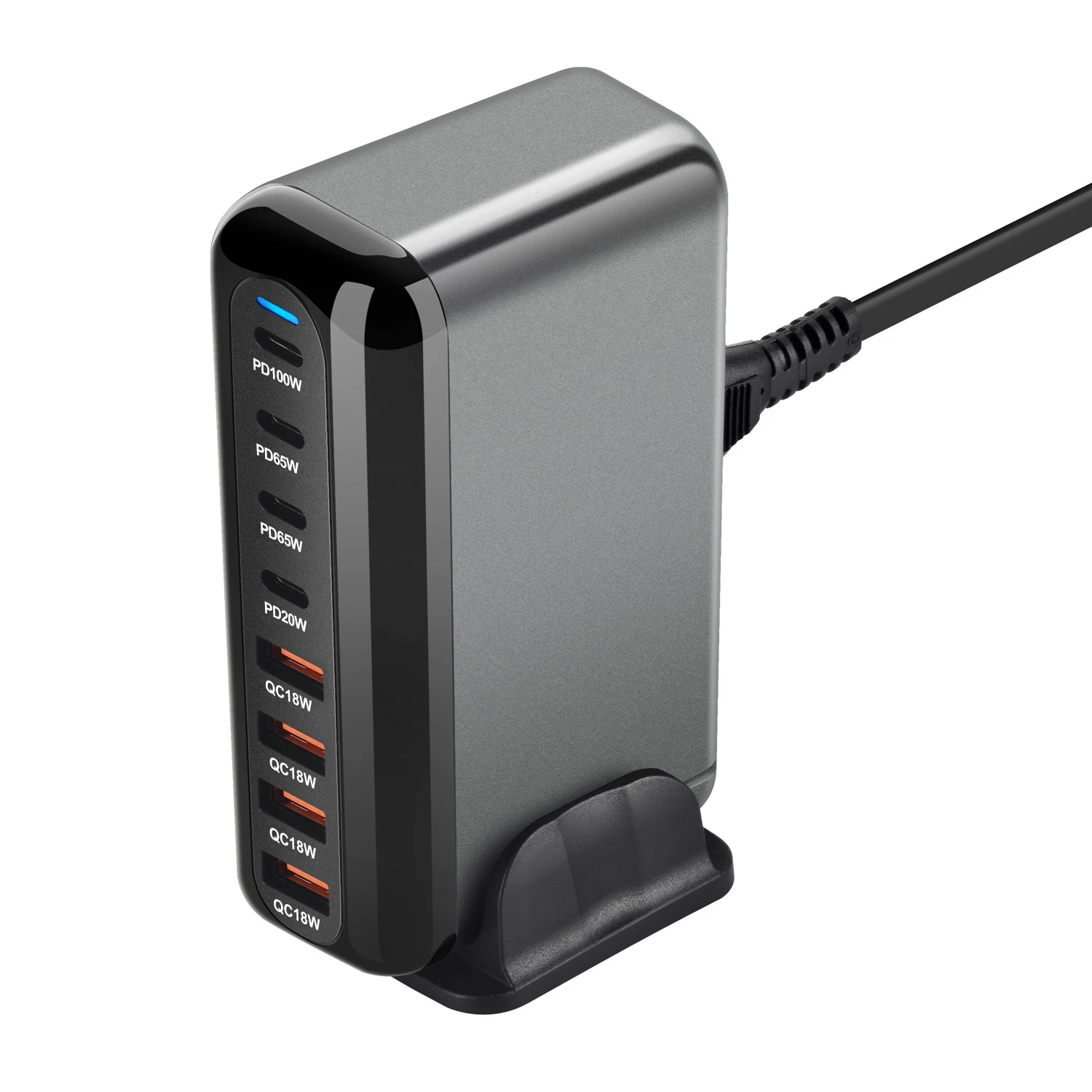 Cargador de escritorio rápido GaN de 320W, estación de carga móvil USB tipo C PD 3,0 de 6 puertos para teléfonos inteligentes, tabletas y portátiles - imagen 3