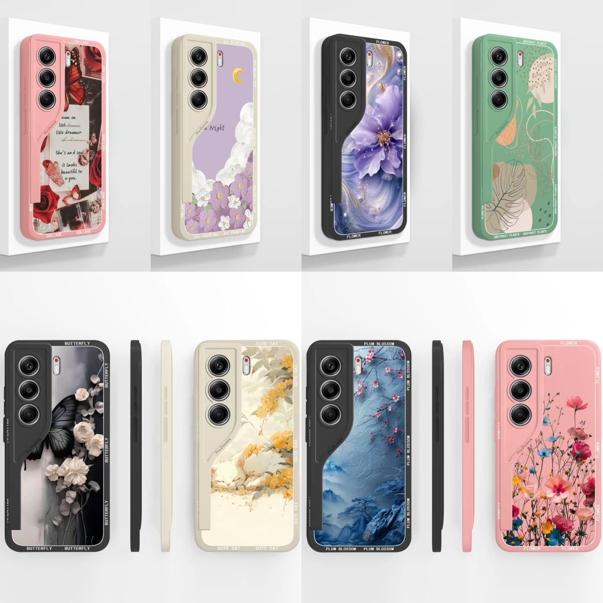 Para Tecno Camon 40 Pro 4G 5G Funda de teléfono elegante patrón de flores Funda de alta calidad para Tecno Camon40Pro Funda de cobertura completa