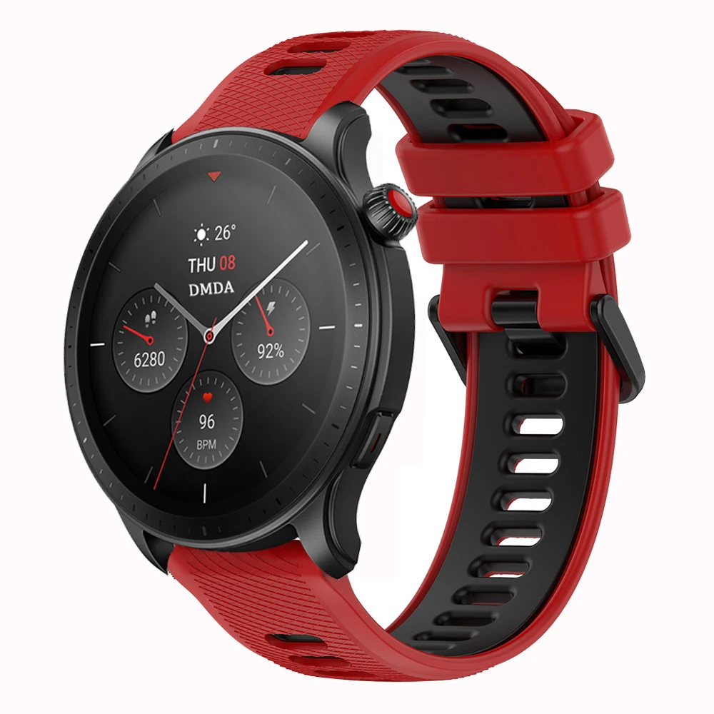 Correa de silicona para reloj inteligente Huami Amazfit GTS 4 2 mini GTS 3, 22mm, 20mm, GTR 4 2 2E GTR 3 Pro Bip - imagen 5