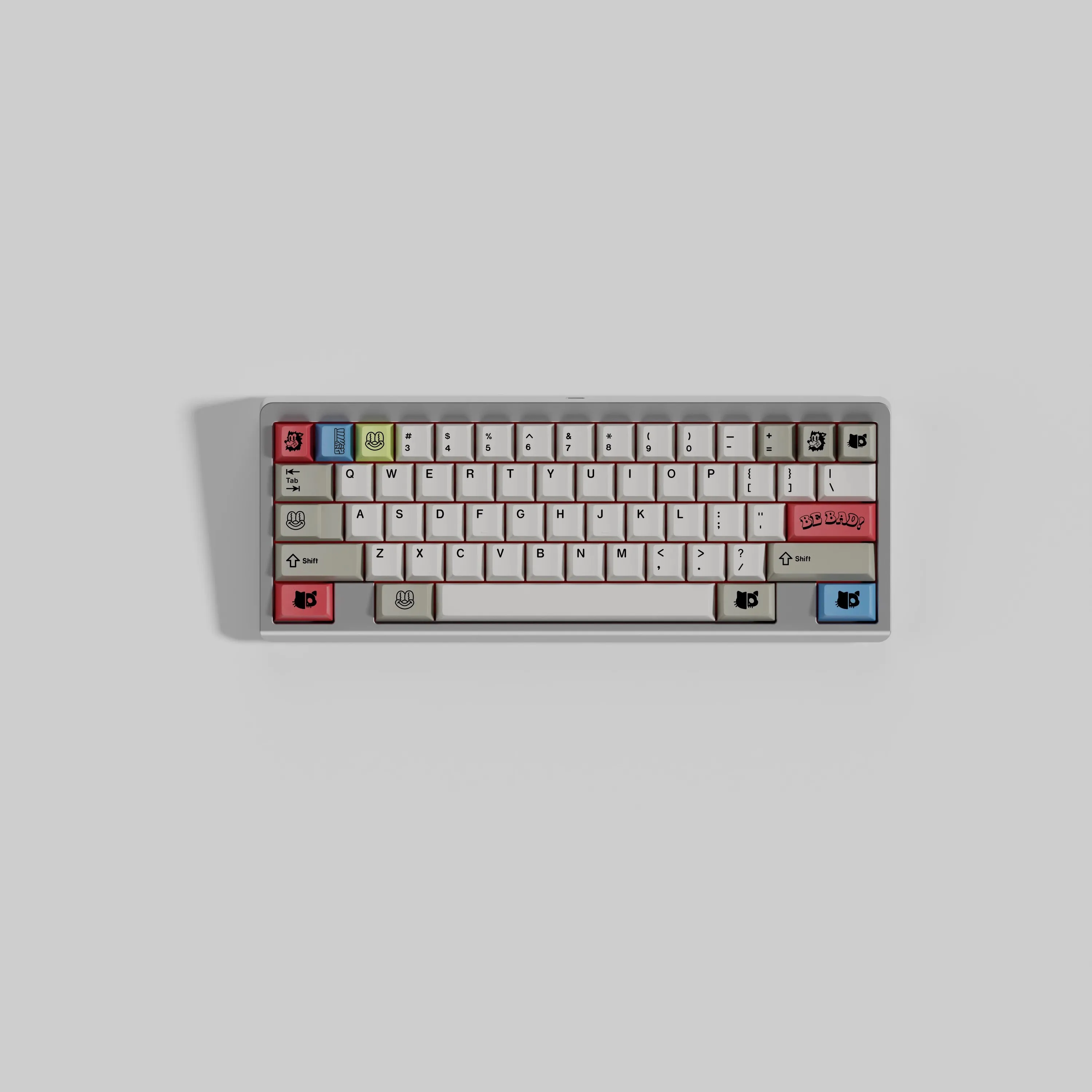 1 Juego de teclas Clone SP DCS Deadbeats, teclas subcama de tinte PBT, teclas a prueba de luz con perfil de cereza para interruptor MX GMK Rubrehose
