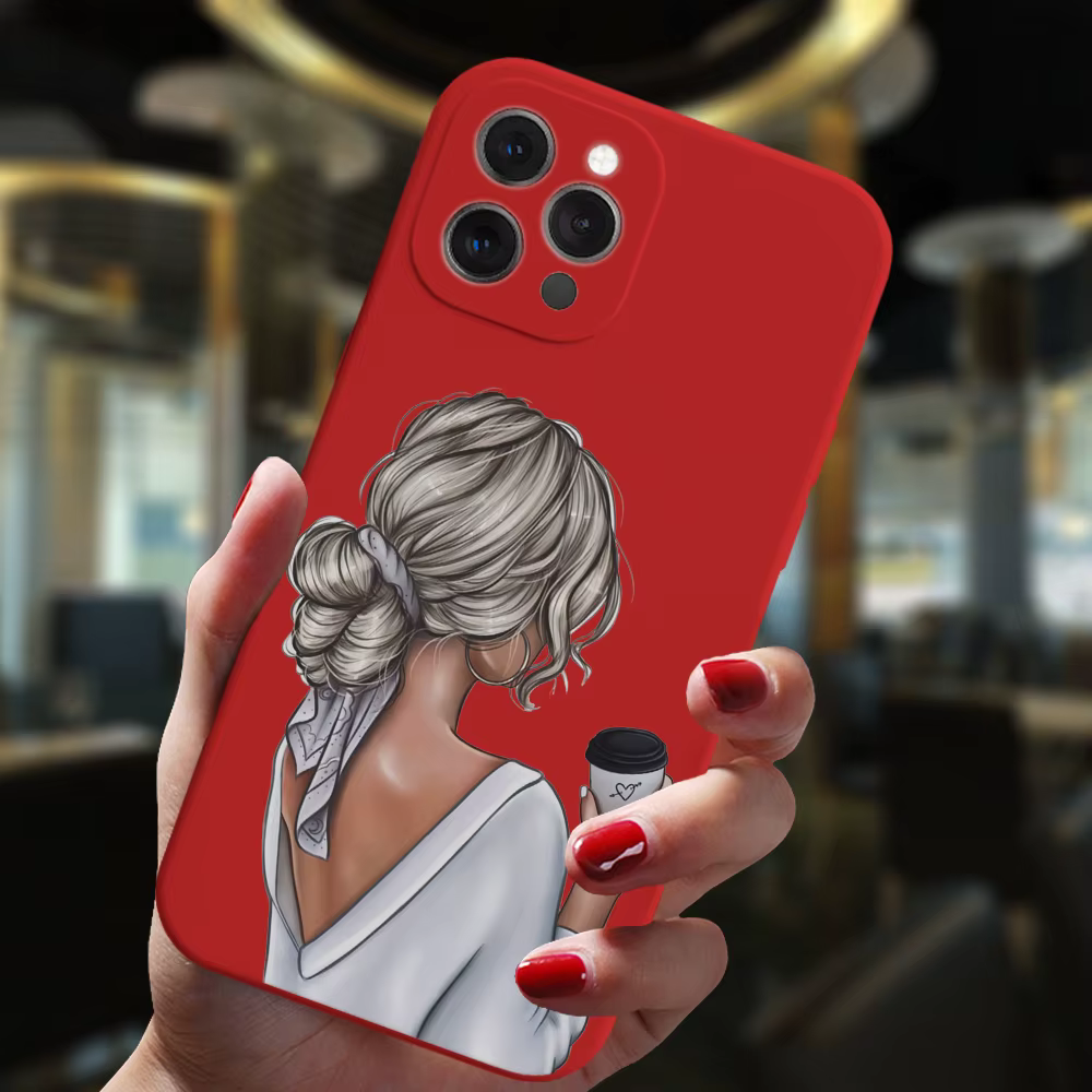 Funda protectora para iPhone, carcasa de silicona de caramelo Popular para mujer, Niña y bebé, para modelos 13, 11, 12, 14 Pro Max, Mini, 14Plus y 13Pro Max - imagen 3