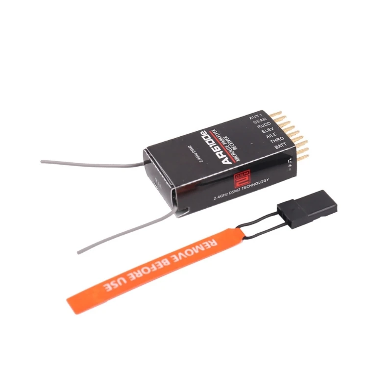 DSM2 AR6100E Receptor 6 canales 2,4 GHz Compatible con DX6I DX7 DX8 DX18 DSX6 DSX9 Transmisor Helicópteros
