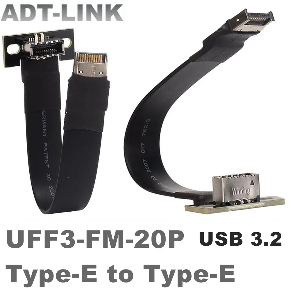 ADT Cable Extensión USB 3.2 Tipo E - Panel Frontal 20 Pines de PC