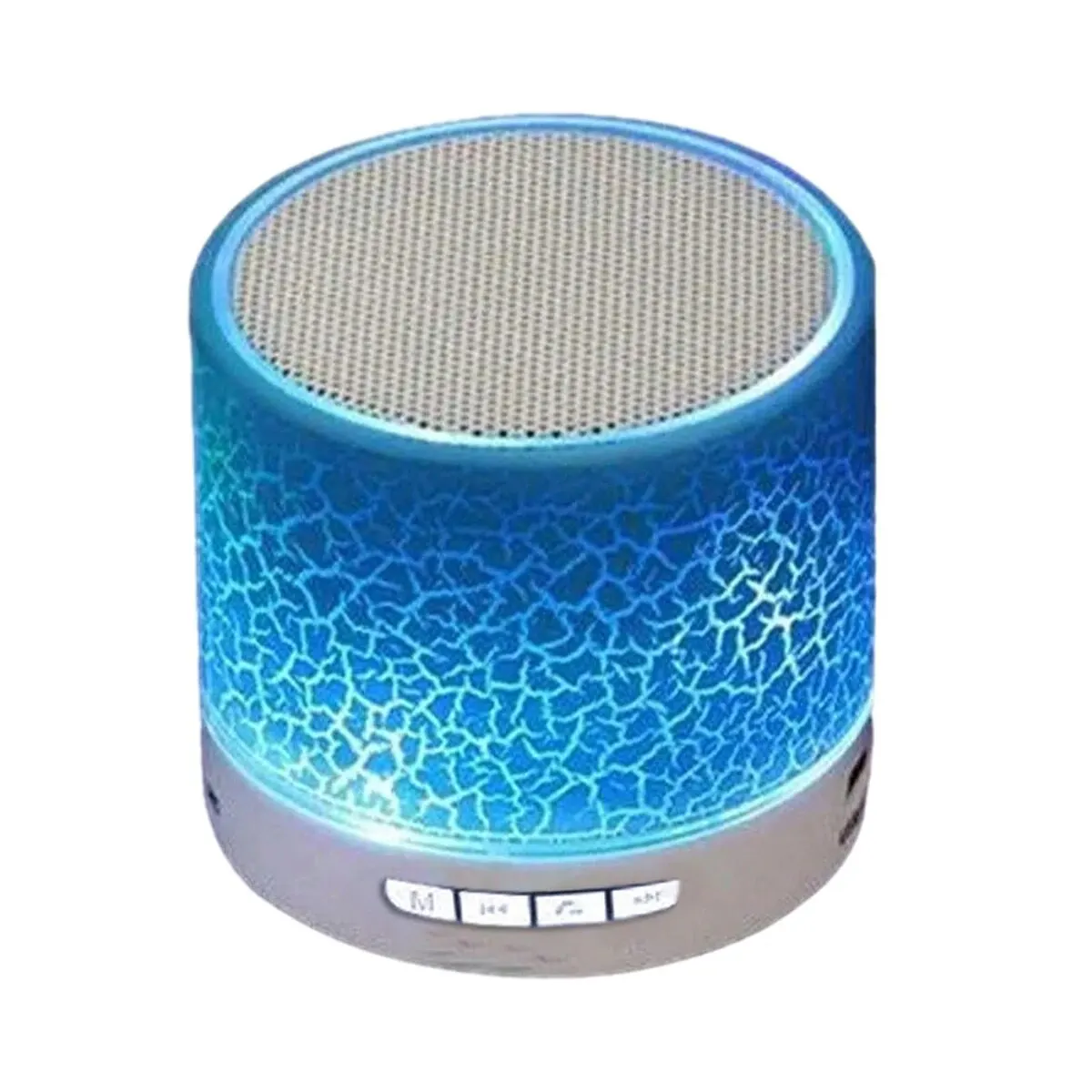 Mini altavoz inalámbrico, Subwoofer, deslumbrante craquelado, luz de 7 colores, altavoz pequeño portátil - imagen 2