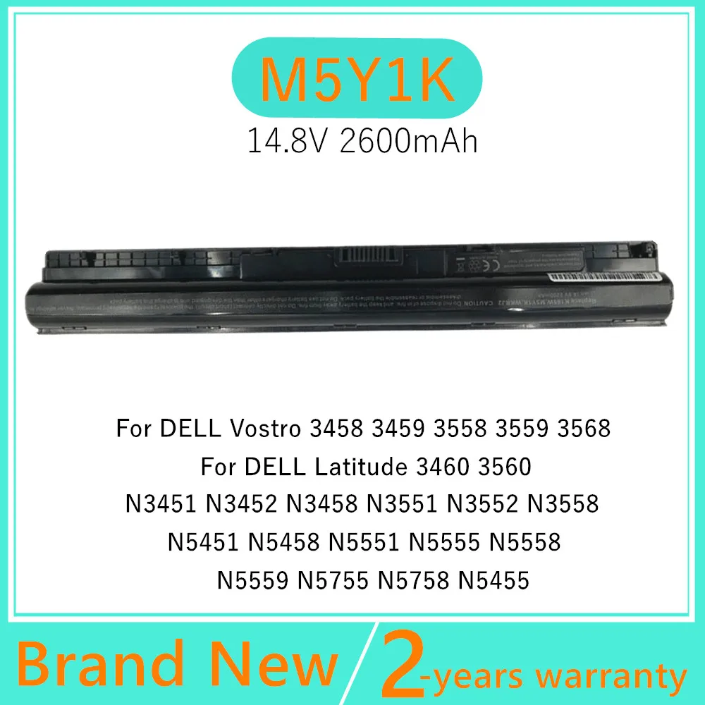 Batería de ordenador portátil M5Y1K para Dell Inspiron N5551 N5555 N5558 para Vostro 3451 3458 3459 3551 3558 3559 Series