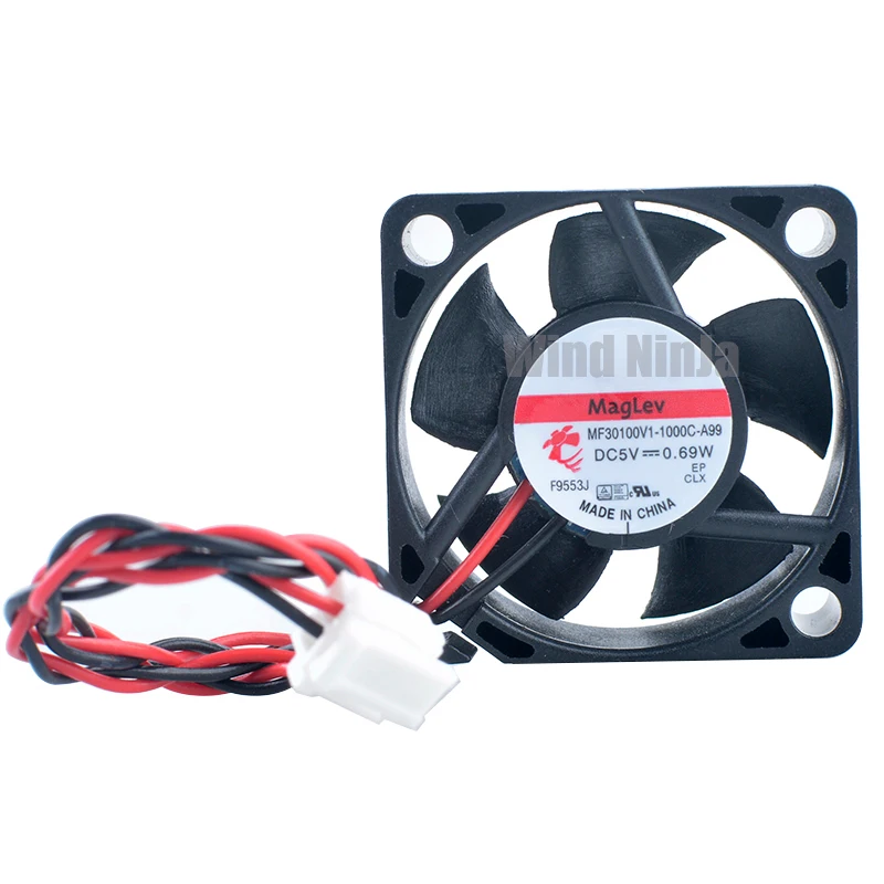 MF30100V1-1000C-A99 Mini ventilador axial 3cm X 30mm ventilador de refrigeración para enrutador Raspberry Pi DC5V 0,69 W tamaño compacto 30x30x10mm - imagen 5