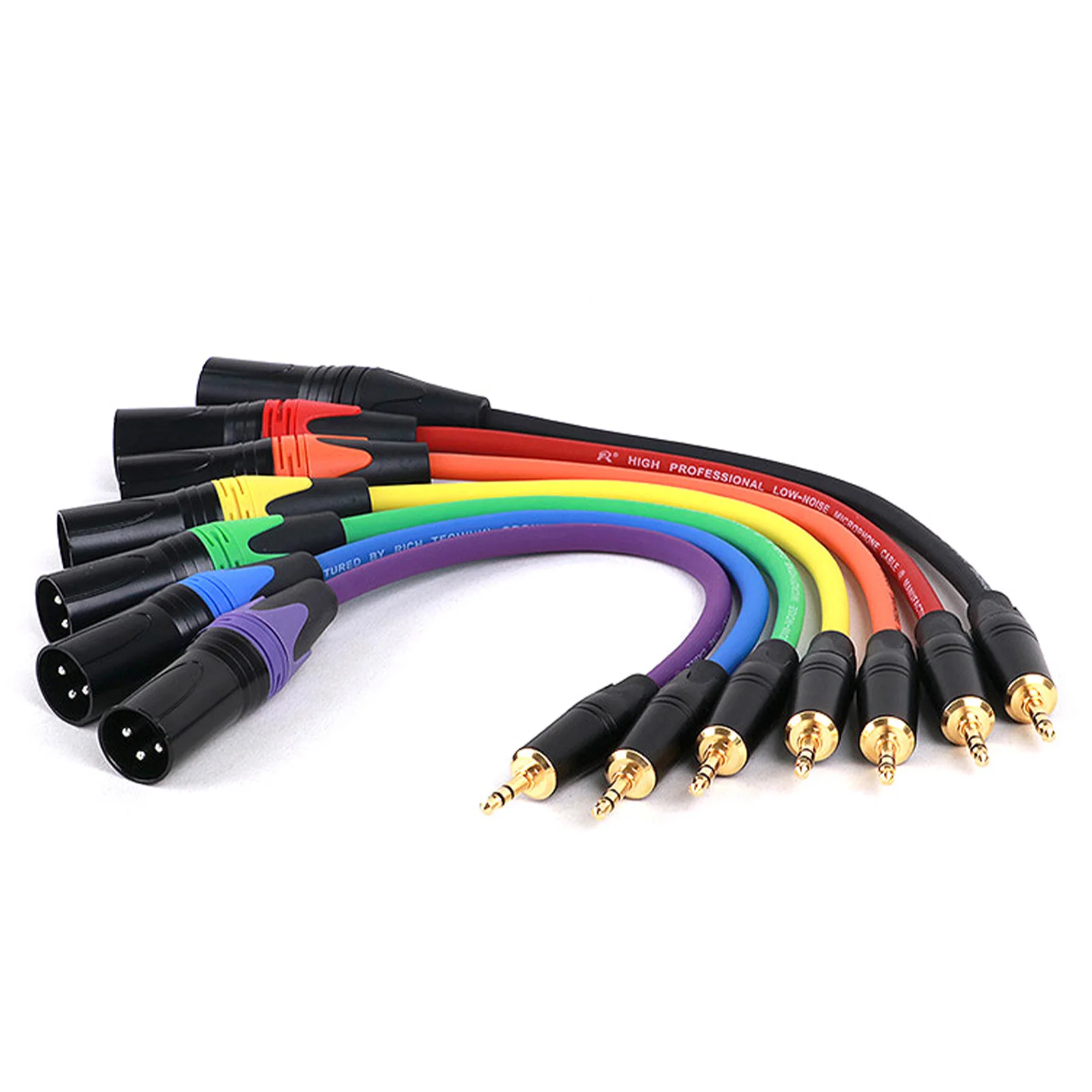 Conector macho estéreo de 3,5mm a Cable XLR hembra/macho a Cable de Audio profesional, micrófono, altavoz, amplificador de consolas de sonido, 0,3 M-25M - imagen 5